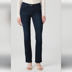 PAIGE Blue Straight Leg Jeans Timeless Style